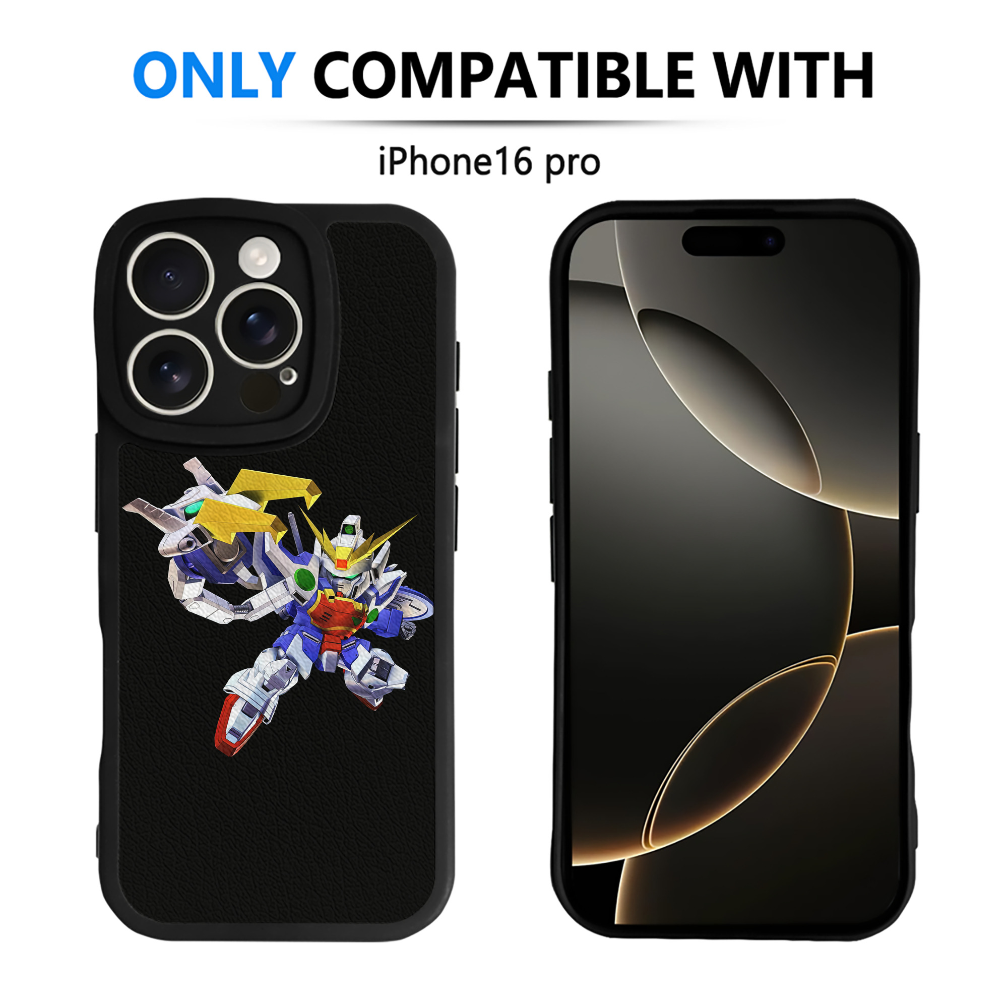 （画像用） 機動戦士ガンダム Mobile Suit Gundam 【iPhone 16シリーズ対応】シリコンスマホケース（レザー調） 材質：シリコン
